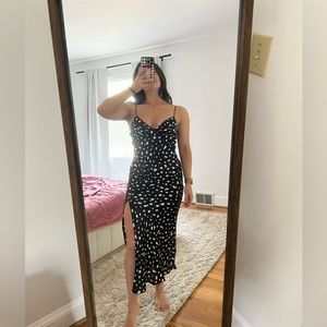 Petal and Pup dotted satin mini dress!